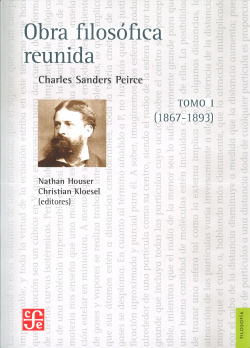 Obra filosófica reunida. Tomo I. (1867-1893)