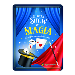 Mi gran show de magia (Lata+Libro+Pañuelos+Varita+Aros+Cartas)