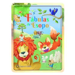 Fábulas de Esopo (Lata+Stickers+Booklet+Puzzle+4 marcadores)