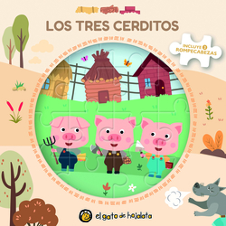 Los tres cerditos (Libro+3 puzles) ("Clásicos para armar")