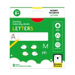 LONG COLORING BOOKS READY TO WRITE LETTER +5 AÑOS
