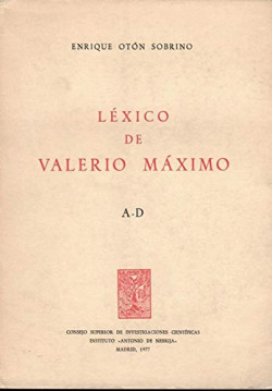 LEXICO DE VALERIO MAXIMO. VOL. I (A-D)