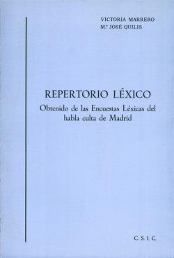 REPERTORIO LEXICO OBTENIDO DE LAS ENCUESTAS LEXICAS DEL HABL