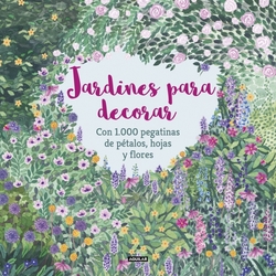 JARDINES PARA DECORAR CON 1.000 PEGATINAS DE PéTALOS, HOJAS Y FLORES