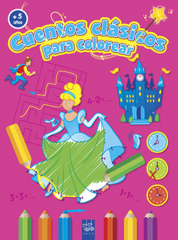 Cuentos clasicos colorear +5 años