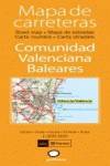 Mapa de carreteras de la Comunidad Valenciana y Baleares