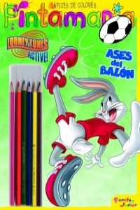 Looney Toones. P. Lápices colores. Ases del balón