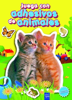 Juega con adhesivos de animales (amarillo)