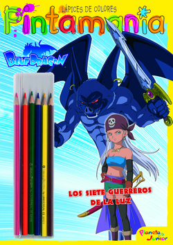 Blue Dragon. Pintamanía Lápices de colores