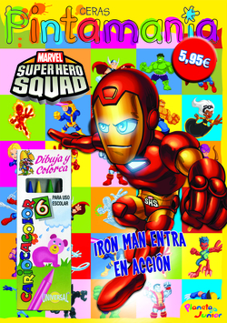 Super Hero Squad. Pintamanía ceras