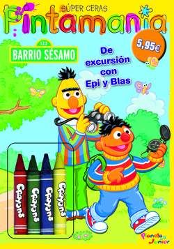 Barrio Sésamo. Pintamanía súper ceras