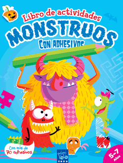 Actividades con adhesivos: monstruos