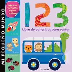 1 2 3 libro de adhesivos para contar
