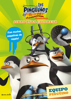Pingüinos de Madagascar Libro de colorear