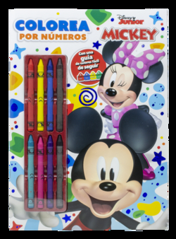 Mickey. Colorea por números con ceras
