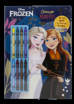 Frozen. Colorea por números con ceras