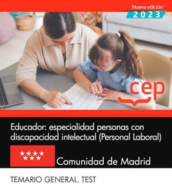 EDUCADOR ESPEC P CON DISCAP INTELECTUAL P LAB MADRID TEMARIO GRAL TEST