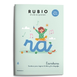 ESCRITURA CON LETRA LIGADA 6 (EDUCACION PRIMARIA)
