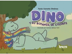 Dino y su bufanda de colores