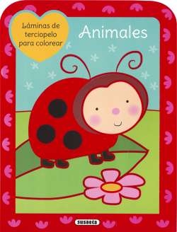 ANIMALES LAMINAS TERCIOPELO COLOREAR