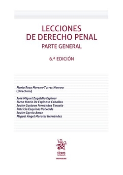 LECCIONES DE DERECHO PENAL PARTE GENERAL (6ª EDICION)