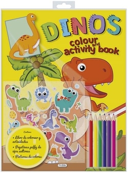 COLOUR AND ACTIVITY BOOK - DINOS