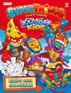 Libro para colorear Superthings Kazoom Kids - España