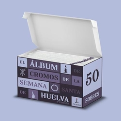 Caja 50 sobres de cromos de Semana Santa de Huelva