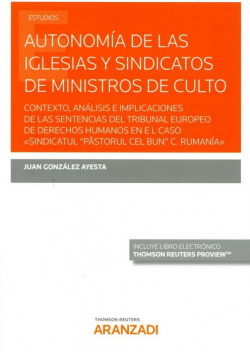 AUTONOMÍA DE LAS IGLESIAS Y SINDICATOS DE MINISTROS DE CULTO