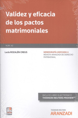 VALIDEZ Y EFICACIA DE LOS PACTOS MATRIMONIALES (DÚO)