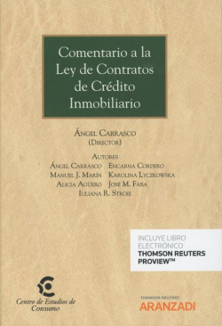 COMENTARIO A LEY DE CONTRATOS DE CRÈDITO INMOBILIARIO (DÚO)