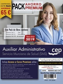 PACK AHORRO PREMIUM AUXILIAR ADMINISTRATIVO SERVICIO MURCIANO DE SALUD