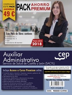 PACK AHORRO PREMIUM AUXILIAR ADMINISTRATIVO CASTILLA LEON