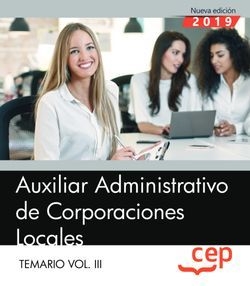 AUXILIAR ADMINISTRATIVO DE CORPORACIONES LOCALES 2019 II.