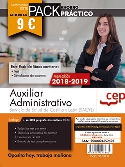 PACK AHORRO PRACTICO AUXILIAR ADMINISTRATIVO CASTILLA LEON