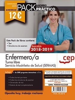 PACK AHORRO PRACTICO ENFERMERO/A TURNO LIBRE SERVICIO MADRI