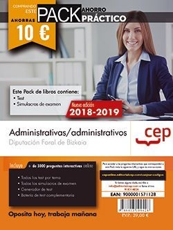 PACK AHORRO PRACTICO ADMINISTRATIVAS/ADMINISTRATIVOS BIZKAI