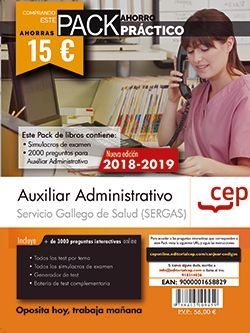 PACK AHORRO PRACTICO SERGAS AUXILIAR ADMINISTRATIVO