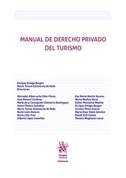 Manual de derecho privado del turismo