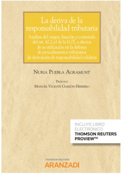 Deriva de la responsabilidad tributaria, La