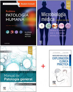 Lote Robbins. Patología Humana + Microbiología Médica + Sisinio de Castro. Manua