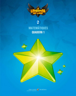 QUADERN MATEMÀTIQUES 1-2N.PRIMARIA. LA LLEGENDA DEL LLEGAT 2018
