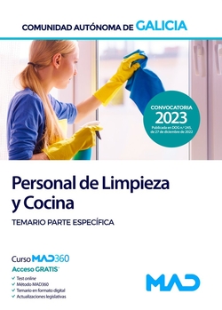 PERSONAL DE LIMPIEZA Y COCINA 2023. PARTE ESPECIFICA. XUNTA DE GALICIA