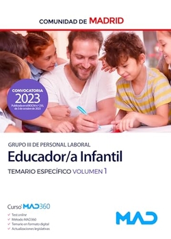 EDUCADOR;A INFANTIL GRUPO III COMUNIDAD MADRID TEMARIO 1