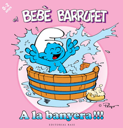 El Bebè Barrufet. A la banyera