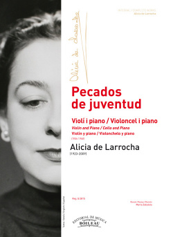 Pecados de juventud. Violin y piano. Violonchelo y piano