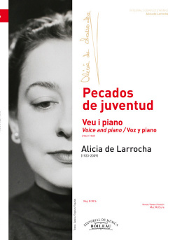 Pecados de juventud. Voz y piano