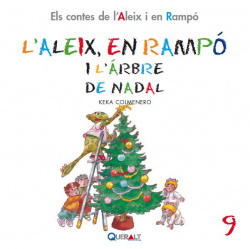 L'aleix i en rampo i l'arbre de nadal
