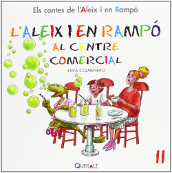 L'aleix i en rampo al centre comercial