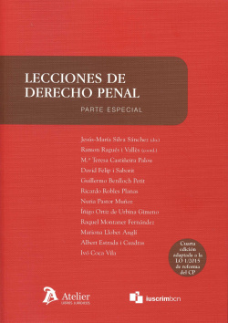 Lecciones derecho penal
